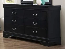 Classic Louis Philippe Styling Black 5Pc Queen Bedroom Set(Q/D/M/N/C) -Delta Children Shop 41XOFp5O9TL
