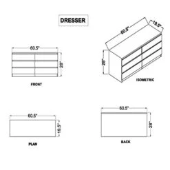 4 Piece Bedroom Set With 6 Drawer Double Dresser, 5 Drawer Chest And Two Nightstands In Coffee 14 4 Piece Bedroom Set With 6 Drawer Double Dresser, 5 Drawer Chest And Two Nightstands In Coffee -Delta Children Shop 41XabTiq7KL