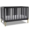 Delta Children Hendrix 4-in-1 Convertible Crib, Greenguard Gold Certified, Midnight Grey/Bronze -Delta Children Shop 41XfsFciOIL