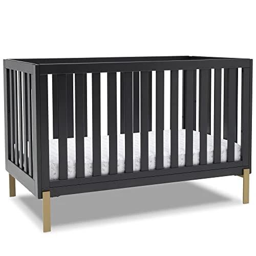 Delta Children Hendrix 4-in-1 Convertible Crib, Greenguard Gold Certified, Midnight Grey/Bronze 3 Delta Children Hendrix 4-in-1 Convertible Crib, Greenguard Gold Certified, Midnight Grey/Bronze