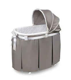 Wishes Oval Rocking Baby Bassinet With Bedding, Storage, And Pad -Delta Children Shop 41Y5SHVrPtL 1