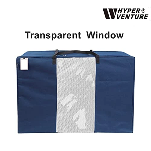 Folding Mattress Storage Bag - Durable Carry Case Fits For Tri-Fold Up To 6 Inches Twin Mattress, Navy 6 Folding Mattress Storage Bag - Durable Carry Case Fits For Tri-Fold Up To 6 Inches Twin Mattress, Navy - Image 4