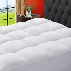 Extra Thick Mattress Topper Queen 400TC Cotton Pillow Top Breathable Mattress Pad Protector With 8-22" Deep Pocket Soft Down Alternative Fill Mattress Cover (60x80 Inches, White) 30 Extra Thick Mattress Topper Queen 400TC Cotton Pillow Top Breathable Mattress Pad Protector With 8-22" Deep Pocket Soft Down Alternative Fill Mattress Cover (60x80 Inches, White) -Delta Children Shop 41YUldvs1bL. AC