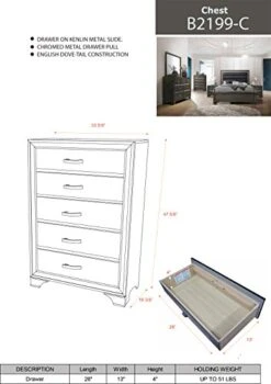 – 6-Piece Gray Wood With Faux Leather Headboard Queen Bedroom Set. Bed, Dresser, Mirror, Chest, 2 Night Stands 14 – 6-Piece Gray Wood With Faux Leather Headboard Queen Bedroom Set. Bed, Dresser, Mirror, Chest, 2 Night Stands -Delta Children Shop 41YmCE2E96L