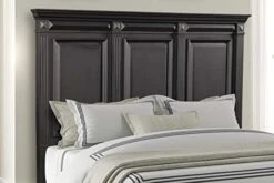 Va Wood Bedroom Set, King Panel Bed, Dresser, Mirror, Two Nightstands, Vintage Black -Delta Children Shop 41ZKhe60FGL