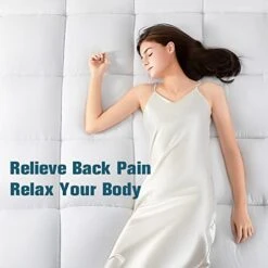 King Mattress Topper,Extra Thick Cotton Mattress Pad Cover,400TC 100% Cotton Cooling Pillowtop With 8-21 Inch Deep Pocket,Soft 4D Snow Down Alternative Fill(78x80 Inches,White) -Delta Children Shop 41ZQX1qOzUL