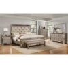Ava Mirrored 6 Pcs Bedroom Set With Bench, Cal. King, Silver/Bronze 1 Ava Mirrored 6 Pcs Bedroom Set With Bench, Cal. King, Silver/Bronze -Delta Children Shop 41ZVGIg9hbL