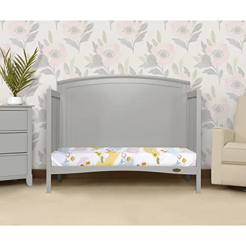 Dream On Me Asheville 4” Firm Fiber Crib And Toddler Mattress, Waterproof, GreenGuard Gold Certified, Dual-Sided , White Embossed Cover, Lightweight Reversible Design 5 Dream On Me Asheville 4” Firm Fiber Crib And Toddler Mattress, Waterproof, GreenGuard Gold Certified, Dual-Sided , White Embossed Cover, Lightweight Reversible Design - Image 3