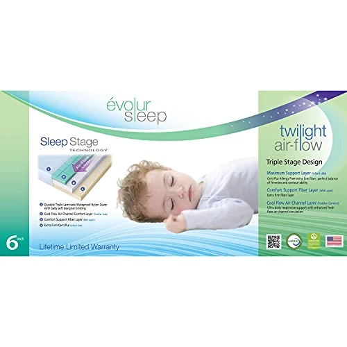 Evolur Sleep Triple Stage Crib Mattress Air Flow With Natural Fiber, Greenguard Gold Certified 7 Evolur Sleep Triple Stage Crib Mattress Air Flow With Natural Fiber, Greenguard Gold Certified - Image 5