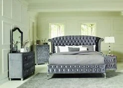 Deanna 5-Piece Eastern King Bedroom Set Grey Grey/Modern -Delta Children Shop 41b2CPom3IL