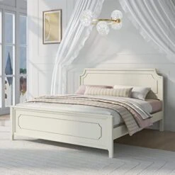3 Pieces Platform Bed Set, Solid Wood Bedroom Sets With King Size Platform Bed, 6 Drawers Dresser And Nightstand (Milky White) -Delta Children Shop 41b6sxOukiL
