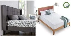 INUS Dori Upholstered Platform Bed Frame With Wingback Headboard / Mattress Foundation / Wood Slat Support / No Box Spring Needed / Easy Assembly, King -Delta Children Shop 41c MFJnGVL. AC