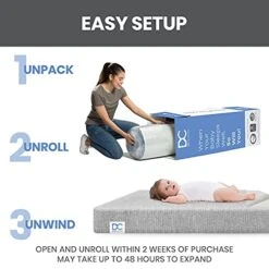 Delta Children Sweet Beginnings Dual Sided Baby Crib Mattress And Toddler Mattress, GREENGUARD Gold And CertiPUR-US Certified, Firm Plant-Based Foam, Waterproof, 5 Year Warranty, Made In USA -Delta Children Shop 41c4pkASZoS