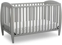 Delta Children Twinkle 4-in-1 Convertible Baby Crib, Easy To Assemble, Sustainable New Zealand Wood, Grey -Delta Children Shop 41caJ34FlrL. AC