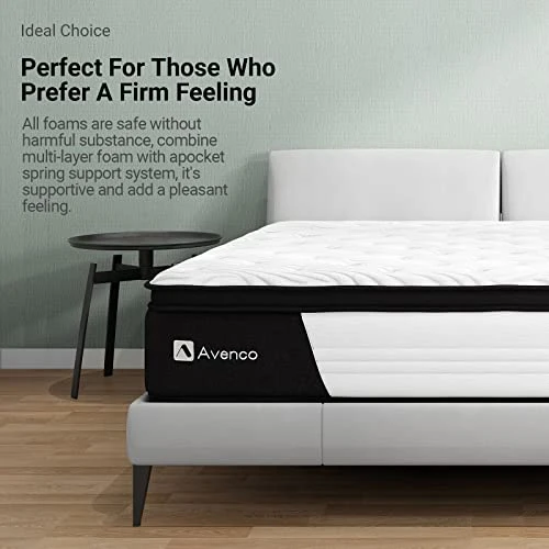 10 Inch Full Mattress, Full Hybrid Mattress, Medium Firm Mattress Full In A Box With Pocket Spring And Gel Memory Foam, Breathable Fabric, Strong Edge Support, CertiPUR-US, 100 Nights Trial 6 10 Inch Full Mattress, Full Hybrid Mattress, Medium Firm Mattress Full In A Box With Pocket Spring And Gel Memory Foam, Breathable Fabric, Strong Edge Support, CertiPUR-US, 100 Nights Trial - Image 4