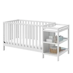 Storkcraft Pacific 4-in-1 Convertible Crib And Changer, Espresso Easily Converts To Toddler Bed, Day Bed Or Full Bed, 3 Position Adjustable Height Mattress 16 Storkcraft Pacific 4-in-1 Convertible Crib And Changer, Espresso Easily Converts To Toddler Bed, Day Bed Or Full Bed, 3 Position Adjustable Height Mattress -Delta Children Shop 41d6TnuumCL