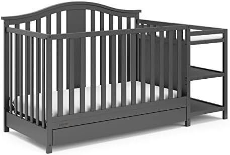 Graco Solano 5-in-1 Convertible Crib With Drawer (Espresso) – GREENGUARD Gold Certified, Crib With Drawer Combo, Includes Full-Size Nursery Storage Drawer, Converts To Toddler Bed And Full-Size Bed 7 Graco Solano 5-in-1 Convertible Crib With Drawer (Espresso) – GREENGUARD Gold Certified, Crib With Drawer Combo, Includes Full-Size Nursery Storage Drawer, Converts To Toddler Bed And Full-Size Bed - Image 5