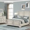 Va Wood Bedroom Set, Queen Panel Bed, Dresser, Mirror, Two Nightstands, Distressed Parchment 1 Va Wood Bedroom Set, Queen Panel Bed, Dresser, Mirror, Two Nightstands, Distressed Parchment -Delta Children Shop 41df5v2pZAL