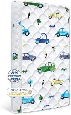 Crib And Toddler Mattress - 52" X 27.6" X 5" - Premium Foam - Firm - Dual Sided Standard Size Baby Mattresses For Crib And Toddler Bed - Baby Crib Mattress - Toddler Mattress For Toddler Bed -Delta Children Shop 41eJc8NrMpL. AC