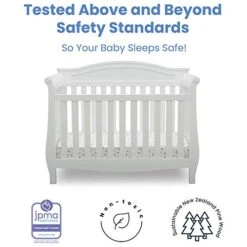 Delta Children Lancaster 4-in-1 Convertible Baby Crib, Bianca White -Delta Children Shop 41emuiaUiUL