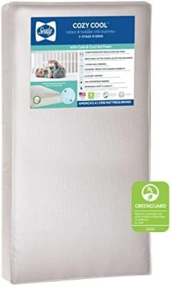 Sealy Baby Flex Cool Baby Crib Mattress- Premium 2-Stage Toddler Bed Mattress- Waterproof Crib Mattress- Breathable Crib Mattress For Crib- Cotton- Certified For Safety- Standard Crib Mattress -Delta Children Shop 41f N9il4cL. AC