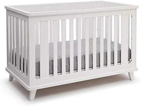 Delta Children Ava 3-in-1 Convertible Baby Crib, Greenguard Gold Certified, White/Black Espresso 5 Delta Children Ava 3-in-1 Convertible Baby Crib, Greenguard Gold Certified, White/Black Espresso - Image 3
