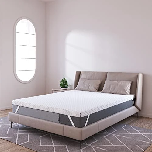 4 Inch Memory Foam Mattress Topper Queen Size, Firm Mattress Topper With Removable Cover, High-Density Gel Infused Bed Topper For Pressure Relieving, CertiPUR-US Certified 6 4 Inch Memory Foam Mattress Topper Queen Size, Firm Mattress Topper With Removable Cover, High-Density Gel Infused Bed Topper For Pressure Relieving, CertiPUR-US Certified - Image 4