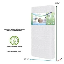 Evolur Sleep Triple Stage Crib Mattress Air Flow With Natural Fiber, Greenguard Gold Certified 10 Evolur Sleep Triple Stage Crib Mattress Air Flow With Natural Fiber, Greenguard Gold Certified -Delta Children Shop 41gEZG3TsnL