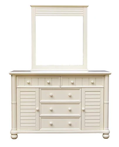 Ice Cream At The Beach Bedroom Set, Queen Size Bed, Configurable, Antique White 6 Ice Cream At The Beach Bedroom Set, Queen Size Bed, Configurable, Antique White - Image 4