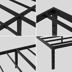 14 Inch Queen Size Platform Bed Frame Reinforced Mattress Foundation Support Heavy Duty Bedframes No Box Spring Need With Storage -Delta Children Shop 41h8ra9Yl9L