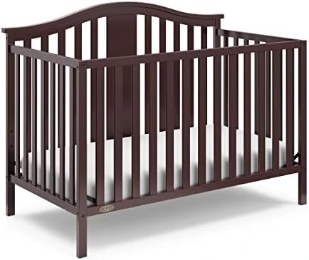 Graco Solano 5-in-1 Convertible Crib With Drawer (Espresso) – GREENGUARD Gold Certified, Crib With Drawer Combo, Includes Full-Size Nursery Storage Drawer, Converts To Toddler Bed And Full-Size Bed 12 Graco Solano 5-in-1 Convertible Crib With Drawer (Espresso) – GREENGUARD Gold Certified, Crib With Drawer Combo, Includes Full-Size Nursery Storage Drawer, Converts To Toddler Bed And Full-Size Bed - Image 10