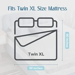 2 Inch Bamboo Charcoal Memory Foam Mattress Topper Twin XL, Super Soft Twin XL Topper Extra Long Mattress Pad -Delta Children Shop 41iGd3GJQsL