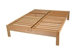 Nomad Platform Natural Poplar Bed - Queen