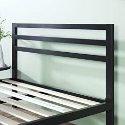 INUS Mia Metal Platform Bed Frame With Headboard / Wood Slat Support / No Box Spring Needed / Easy Assembly, Full -Delta Children Shop 41k4DXoEqTS