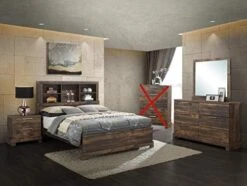 Contemporary Bookcase Headboard Bedroom Set (Brown) (Queen Size Bed, 4 Pc) 14 Contemporary Bookcase Headboard Bedroom Set (Brown) (Queen Size Bed, 4 Pc) -Delta Children Shop 41kfkppIqSL. AC