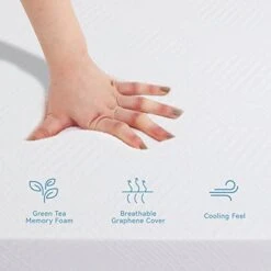 10 Inch Full Size Memory Foam Mattress,CertiPUR-US Certified,Supportive Pressure Relief,Bed In A Box, Green Tea Medium Firm Mattress (Full) -Delta Children Shop 41kxP8dDpYL