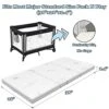 Home4me Pack And Play Mattress 38" X 26"x 2.4'', Portable Trifold Pack N Play Mattress Pad, Waterproof Dual Sided (Firm&Soft) Mini Crib Mattress, Toddler Memory Foam Mattress Pad For Play Pen -Delta Children Shop 41kxYIg9YYL