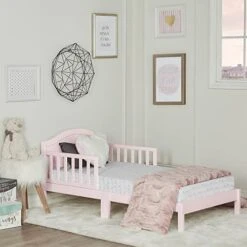 Dream On Me Sydney Toddler Bed In Blush Pink, Greenguard Gold Certified 53x29x28 Inch (Pack Of 1) -Delta Children Shop 41lBKvlMPPL