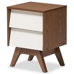 3 Piece Set - 6 Drawer Chest With 2 Nightstands In White And Walnut -Delta Children Shop 41lKnttA3NL