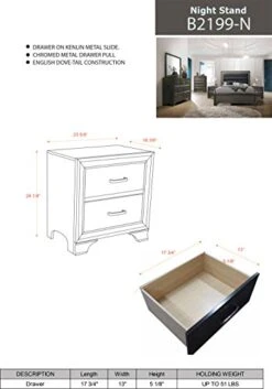 – 6-Piece Gray Wood With Faux Leather Headboard Queen Bedroom Set. Bed, Dresser, Mirror, Chest, 2 Night Stands 15 – 6-Piece Gray Wood With Faux Leather Headboard Queen Bedroom Set. Bed, Dresser, Mirror, Chest, 2 Night Stands -Delta Children Shop 41mIb9C1a1L