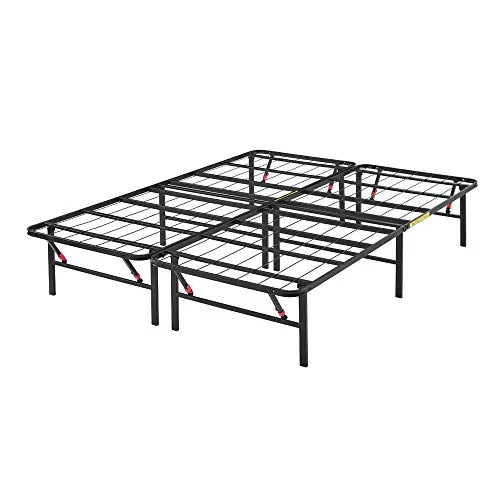Foldable Metal Platform Bed Frame With Tool Free Setup,14 Inches High, Queen,Black 3 Foldable Metal Platform Bed Frame With Tool Free Setup,14 Inches High, Queen,Black