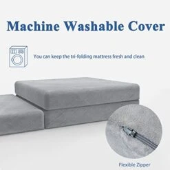 Full Tri Folding Mattress With Storage Bag Foam Topper 4" Thickness Floor Cot Mattress, Guset Bed With Removable&Machine Washable Cover And Lining, CertiPUR-US Certified, Full 54 X 75 Inch 19 Full Tri Folding Mattress With Storage Bag Foam Topper 4" Thickness Floor Cot Mattress, Guset Bed With Removable&Machine Washable Cover And Lining, CertiPUR-US Certified, Full 54 X 75 Inch -Delta Children Shop 41nPwUmShKL