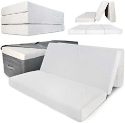 Portable Mattress - Folding Memory Foam Guest Fold Up Bed W/Case | Tri-Fold (6 Inch) Travel Away Floor, Futon & Camp Cot Topper For Fast Trifold Foldable (Fold-Up & Fold-Out) Sleep Comfort (Twin) 16 Portable Mattress - Folding Memory Foam Guest Fold Up Bed W/Case | Tri-Fold (6 Inch) Travel Away Floor, Futon & Camp Cot Topper For Fast Trifold Foldable (Fold-Up & Fold-Out) Sleep Comfort (Twin) -Delta Children Shop 41nXANk0liL. AC