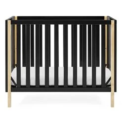 Delta Children Gio Mini Crib With 2.75" Mattress Included, Bianca White/Natural -Delta Children Shop 41nasp9NRL