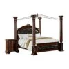 Of America FOA Eckel 2pc Brown Cherry Solid Wood Bedroom Set - King + Nightstand -Delta Children Shop 41o4dwMmTCL
