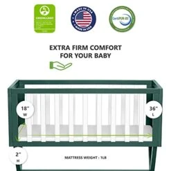 Dream On Me Universal Cradle Mattress | Waterproof | 2” Fiber Core | Cradle Mattress | Greenguard Gold Certified | 36" X 18" -Delta Children Shop 41pmFfLeUkL