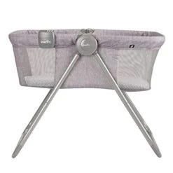 Evenflo Loft Portable Bassinet, For Boys & Girls, Bluetooth Speaker To Play-music, Soft-nightlight, Mesh Panels, Room-Temperature Monitor, 20-Pound Capacity, Gray Melange, 20.5” W X 4” D X 26.75” H 6 Evenflo Loft Portable Bassinet, For Boys & Girls, Bluetooth Speaker To Play-music, Soft-nightlight, Mesh Panels, Room-Temperature Monitor, 20-Pound Capacity, Gray Melange, 20.5” W X 4” D X 26.75” H -Delta Children Shop 41ptUngBcqL