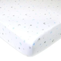 American Baby Company Printed 100% Cotton Jersey Knit Fitted Crib Sheet For Standard Crib And Toddler Mattresses, Grey Stars And Moon, 1 Count (Pack Of 1) (Pack Of 1) 29 American Baby Company Printed 100% Cotton Jersey Knit Fitted Crib Sheet For Standard Crib And Toddler Mattresses, Grey Stars And Moon, 1 Count (Pack Of 1) (Pack Of 1) -Delta Children Shop 41pyuDlsYIL