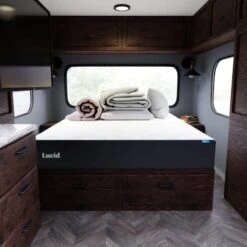 10 Inch Memory Foam – RV & Camper Mattress – Short Queen Size – Medium Feel – Cooling Gel Infusion – Bed In A Box – Hypoallergenic Bamboo Charcoal – CertiPUR-US Certified -Delta Children Shop 41qtvoyNzwL