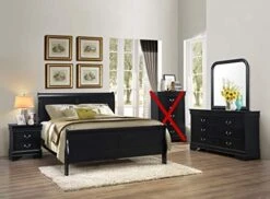 Classic Louis Philippe Styling Black 5Pc Queen Bedroom Set(Q/D/M/N/C) -Delta Children Shop 41rIPCRWoQL. AC